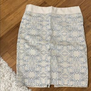 The Limited pencil skirt. Geometric print